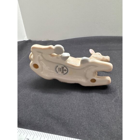 Vintage 2005 Royal Doulton Ceramic Donkey Figurine With Green Saddle Hand-Painte - Picture 6 of 7